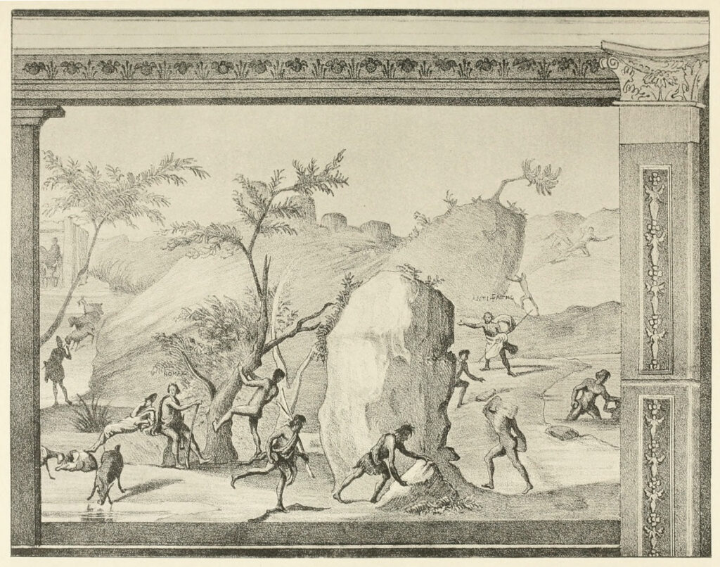 Stesso tratto in incisione di pubblico dominio, 1851 (DAI / Wikimedia Commons)