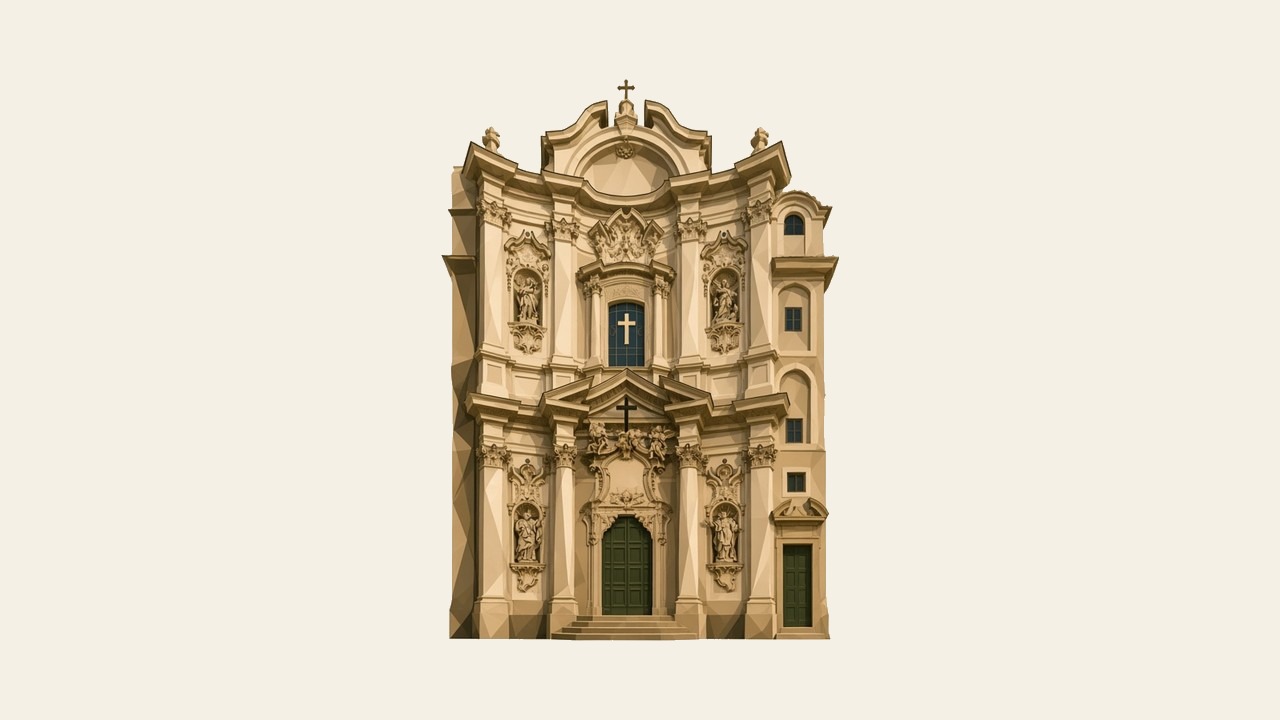Chiesa di Santa Maria Maddalena stilizzata